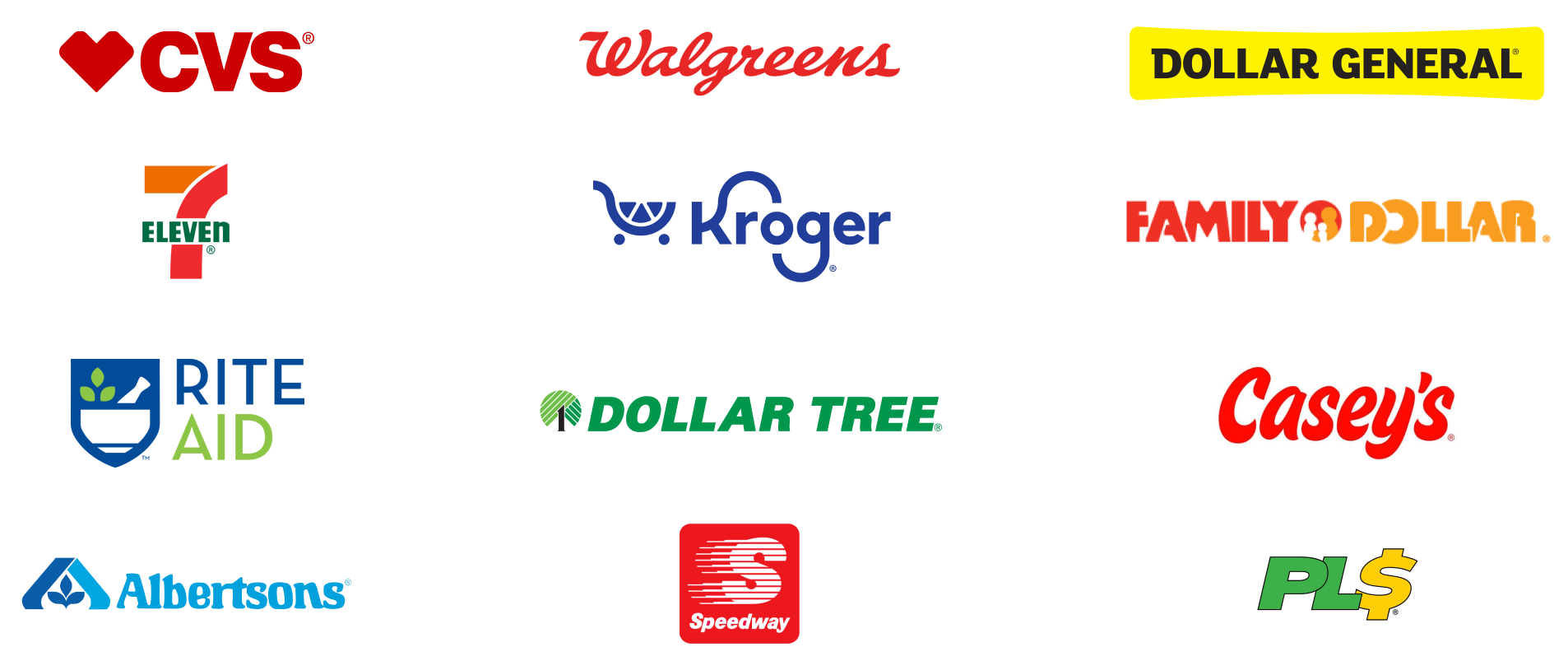 Retailer logos